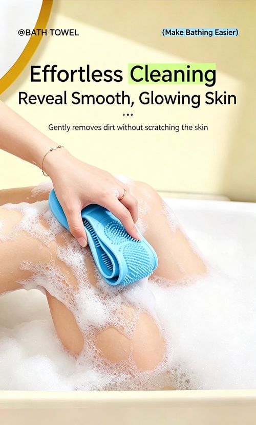 (2Pcs) Dual-Sided Silicone Bath Brush – Deep Clean, Gentle Exfoliation, Easy to Rinse – Upgrade Your Bathing Routine! 🧖‍♀️✨
