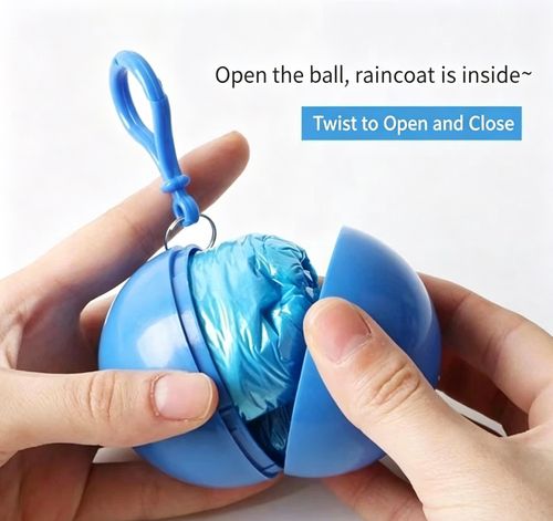 Caught in the Rain? Open This Ball – Instant Raincoat! ☔✨ Portable & Ready to Use