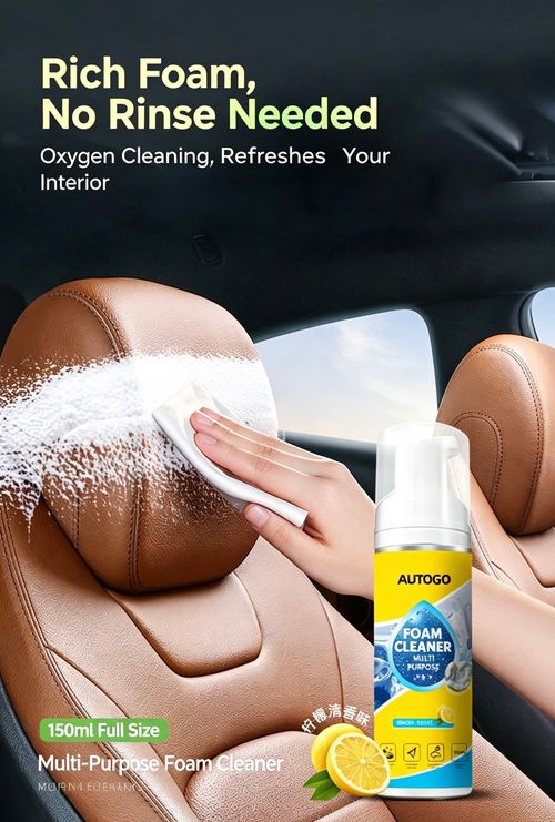 Tough Stains? No Problem! Multi-Purpose Foam Cleaner – Spray, Wipe & Shine! 🧼✨