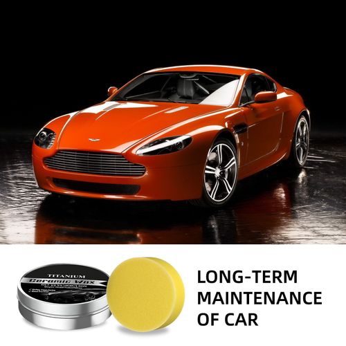 Titanium Ceramic Wax – Removes Scratches, Restores Shine, Protects Car Paint from Oxidation & Fading! 🚗✨