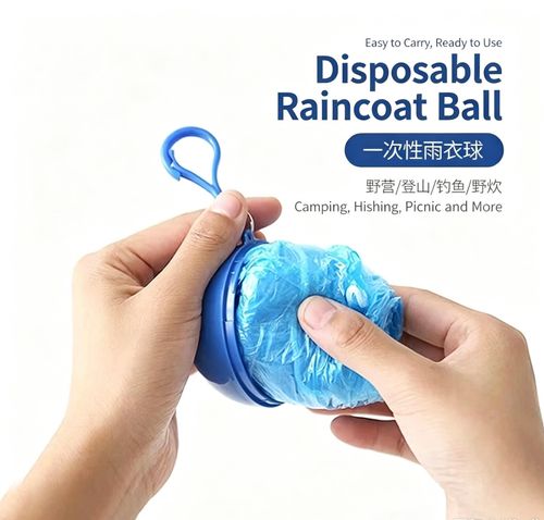 Caught in the Rain? Open This Ball – Instant Raincoat! ☔✨ Portable & Ready to Use