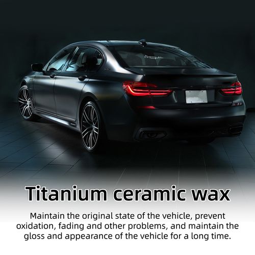 Titanium Ceramic Wax – Removes Scratches, Restores Shine, Protects Car Paint from Oxidation & Fading! 🚗✨
