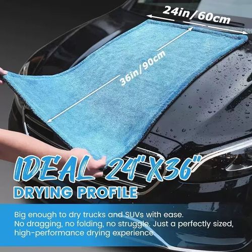 Twisted-Loop Microfiber Drying Towel – 1400GSM, Ultra Absorbent, No Streaks, No Scratches – The Ultimate Car Care Tool