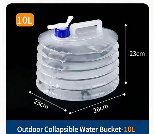 Collapsible Water Storage Bucket – 15L Capacity, Food-Grade, Perfect for Blackouts, Water Cuts & Outdoor Adventures! 💧🏠
