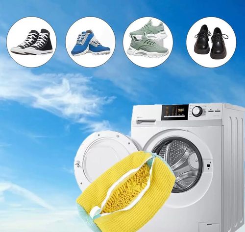 Toss, Zip, and Relax! 🤩 The Ultimate Shoe Washing Bag That Protects Your Kicks.