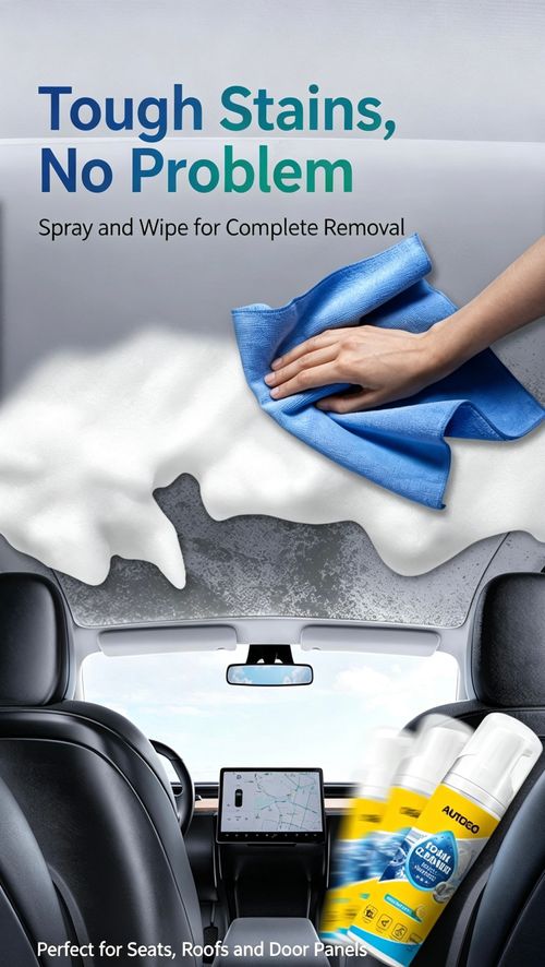 Tough Stains? No Problem! Multi-Purpose Foam Cleaner – Spray, Wipe & Shine! 🧼✨