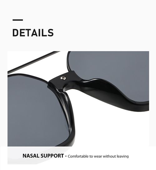 Minimalist UV Protection Sunglasses – Lightweight Metal Frame, Trendy Design, Fits All Face Shapes! 😎☀️