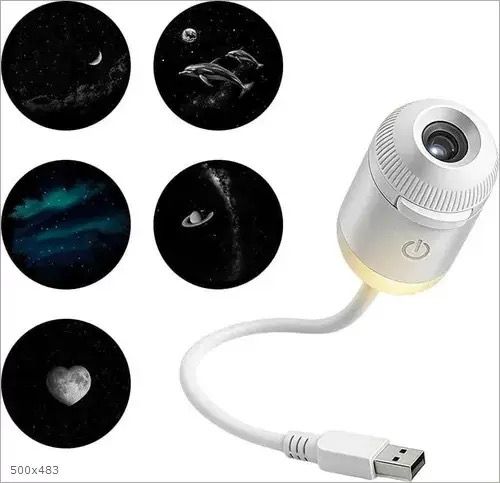Starry Night Projector Light – Touch Control, Adjustable Brightness, 3 Modes – Perfect for Bedrooms, Cars & Parties! 🌟✨