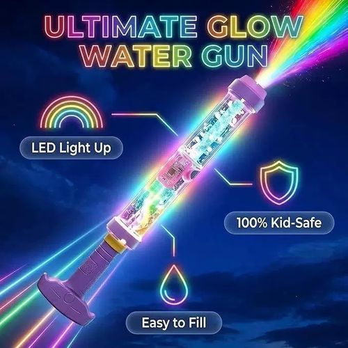 Glowing Rainbow LED Water Blaster