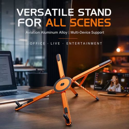 One Stand for ALL Devices – Phone, Tablet, Laptop – Strong Magnetic Hold, Instant Setup! 🚀✨