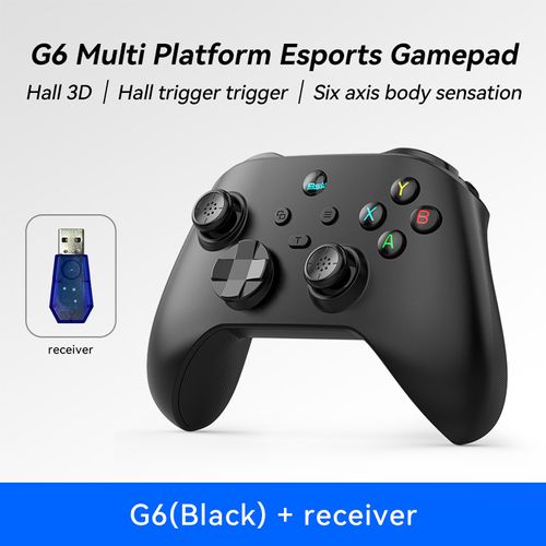 Triple-Mode Wireless Gaming Controller with Hall Joystick & Trigger, Dual Vibration Motors 6-Axis Gyroscope - for Switch, PC, iOS, Android