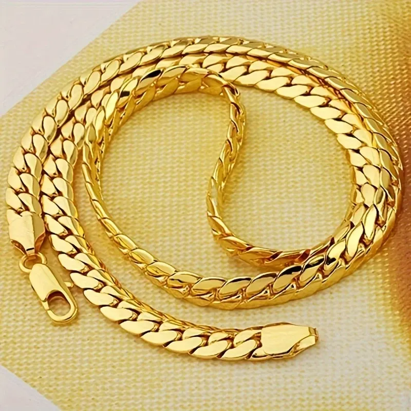 1 Men's Gold Bone Necklace🔥🔥🔥