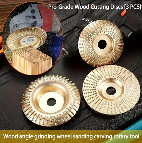 3PCS Wood Carving Disc Set