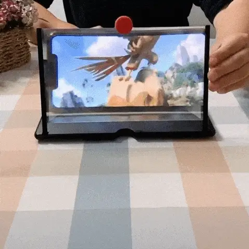 Premium 12 Inch Display | ✨3D 4K HD Screen Expander & Magnifier, Amplifier | Strong Phone Holder for All Smartphones with Anti scratch Features