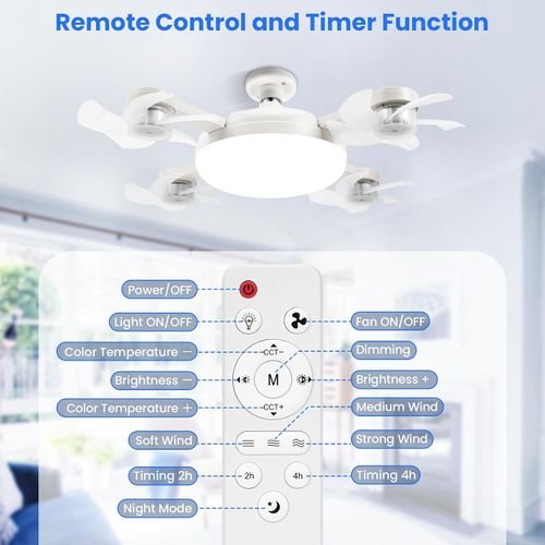 🔥Hot Seller🔥 COD！LED Drone Ceiling Socket Fan Light
