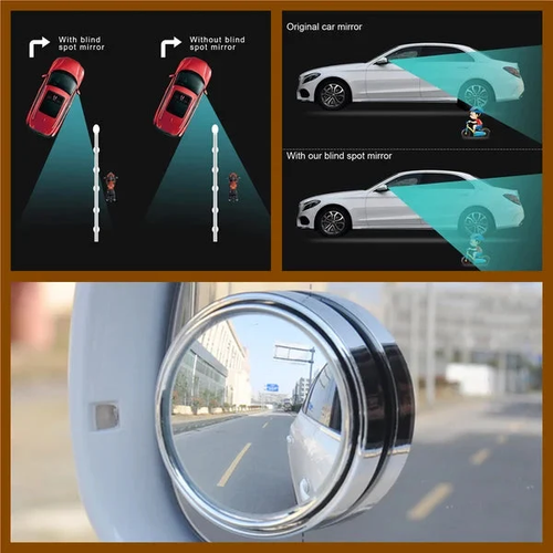 360° Blind Spot Mirror | Drive Safer, Smarter & Stress Free (2 Pair - Buy 1 Get 1 Free)