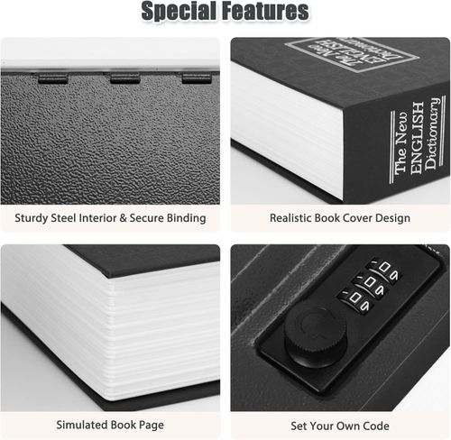 🔥Hot Seller🔥 COD！Diversion Book Safe with Combination Lock