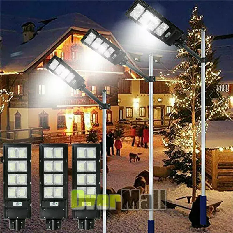 🔥💡Waterproof Outdoor 240W Integrated LED Solar Street Light  🎉（004）👇