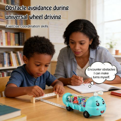 ❤️🐛Crawling Toy, Caterpillar Design Tummy Time Toy with Light & Music Musical Light Up❤️❤️