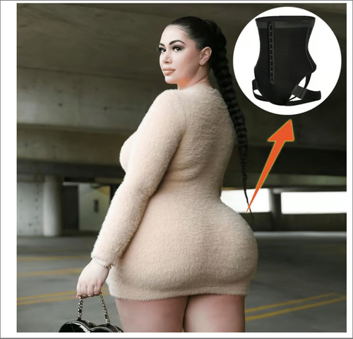 🔥50% OFF 💕Cuff tummy trainer**Femme Exceptional Shapewear color：black size： XXL