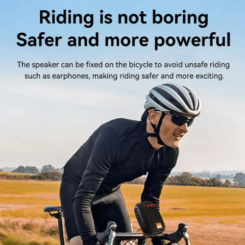 Bluetooth sports speaker for bicycles – IPX5 waterproof, TWS & MicroSD card support