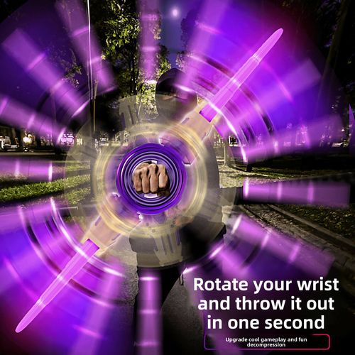 LED light-up toys designed primitive for children's play eye-catching double-edged telescopic lightsaber