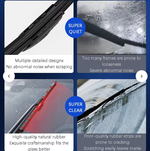 🌈 Carbon Fiber Boneless Silent Windshield Wipers - Make Your Driving Experience Stylish, Quiet And Clear!