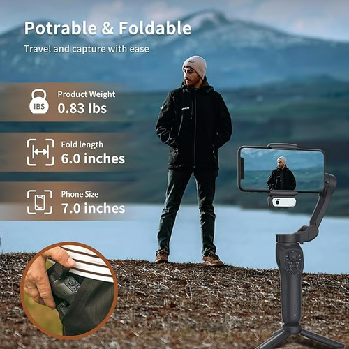 📹📱L7C PRO Kit Gimbal Stabilizer for Smartphone