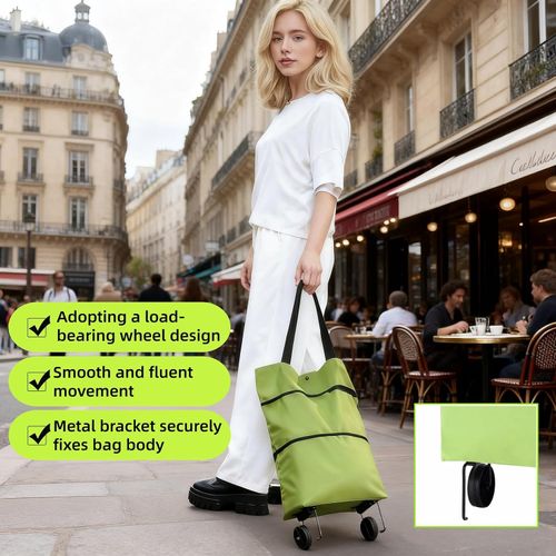 🔥Hot Seller🔥 COD！Buy 1 Get 2 ! Portable Shopping Cart Foldable Grocery Trolley Lightweight with Wheels for Home Delivery Handcart Small Trailer Ideal for Shopping Tasks