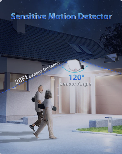 118Led solar energy garden wall light lighting outdoor with notion sensor