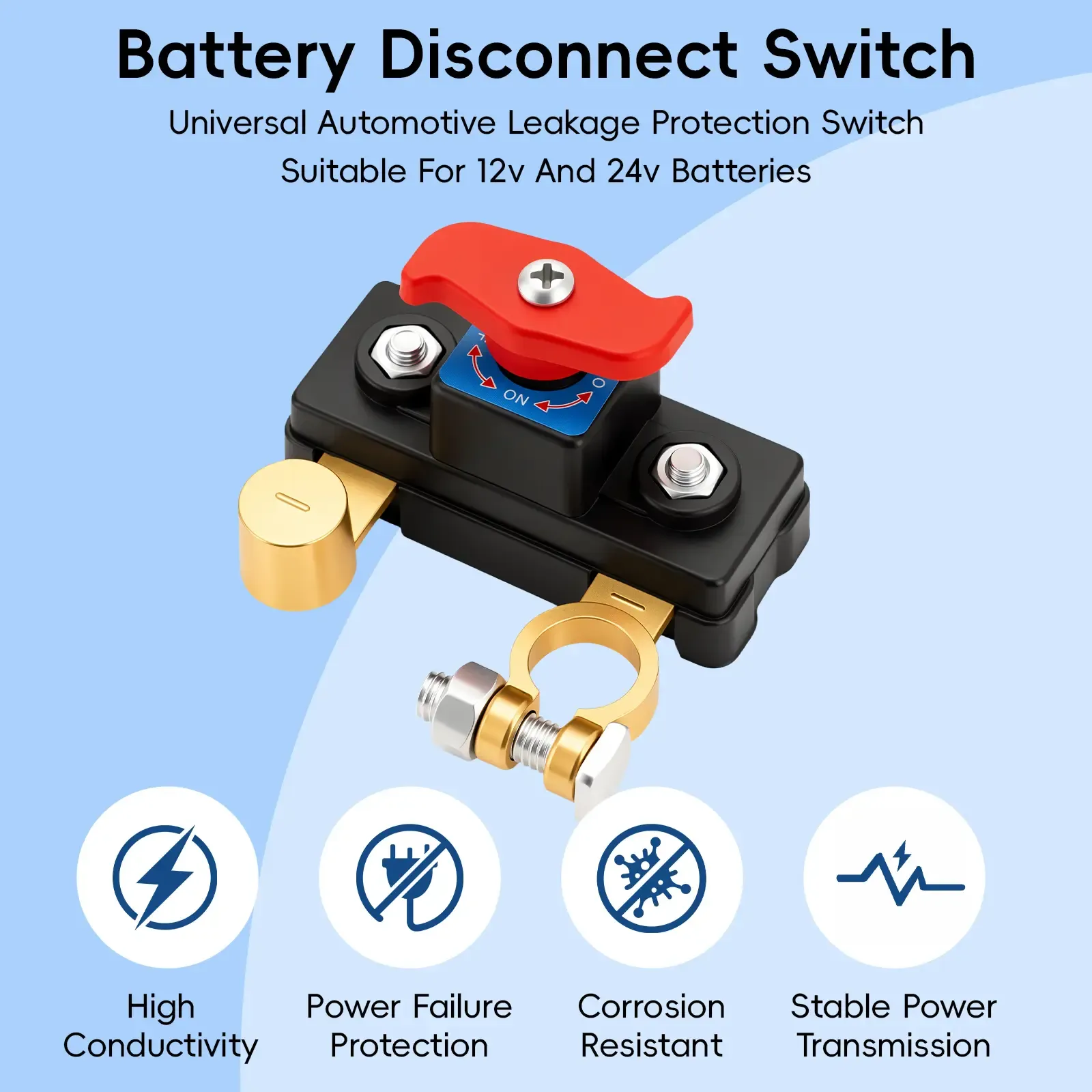 🔥Hot Seller🔥 COD！Buy 1 Get 2 ! Pure Copper Car Battery Cut-Off Switch Breaker