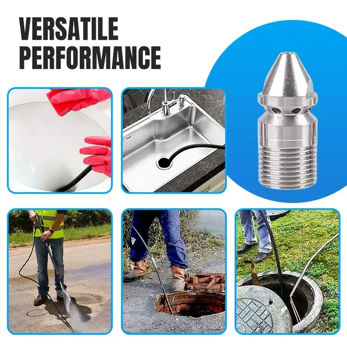 🔥Hot Seller🔥 COD！Buy 1 Get 3 !🚀2026 new hot sale🚀 Rotary High-Pressure Sewer Jetting Nozzle