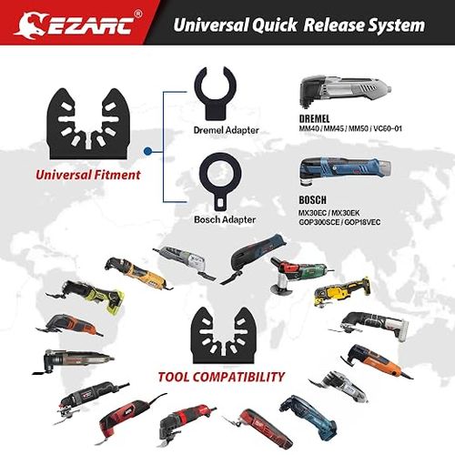 🔥Hot Seller🔥 COD！10 Pcs Multitool, Multifunctional Professional Japanese Teeth Fast Cutting Oscillating Blade, Compatible with Major Tools, Durable Design