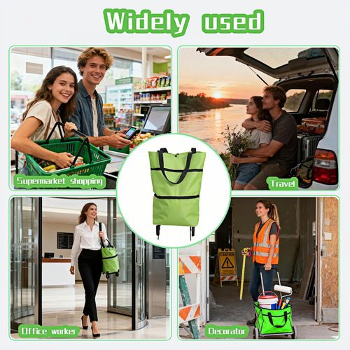 🔥Hot Seller🔥 COD！Buy 1 Get 2 ! Portable Shopping Cart Foldable Grocery Trolley Lightweight with Wheels for Home Delivery Handcart Small Trailer Ideal for Shopping Tasks