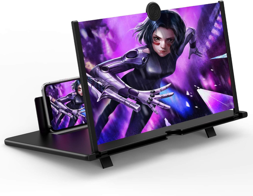 Premium 12 Inch Display | ✨3D 4K HD Screen Expander & Magnifier, Amplifier | Strong Phone Holder for All Smartphones with Anti scratch Features