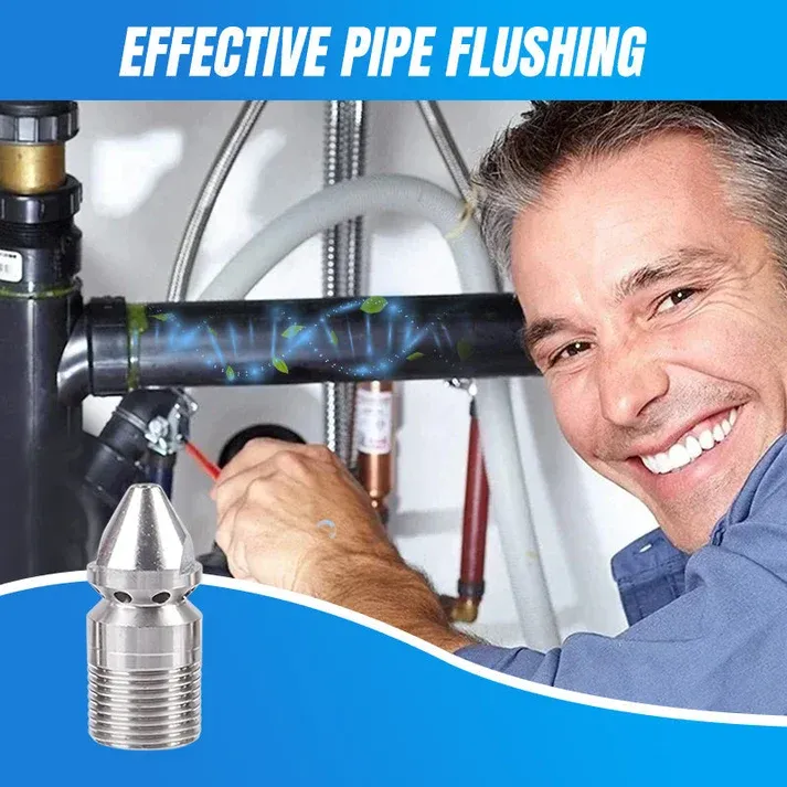🔥Hot Seller🔥 COD！Buy 1 Get 3 !🚀2026 new hot sale🚀 Rotary High-Pressure Sewer Jetting Nozzle