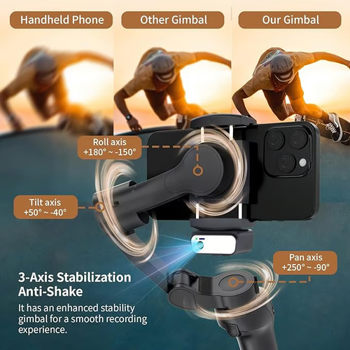 📹📱L7C PRO Kit Gimbal Stabilizer for Smartphone
