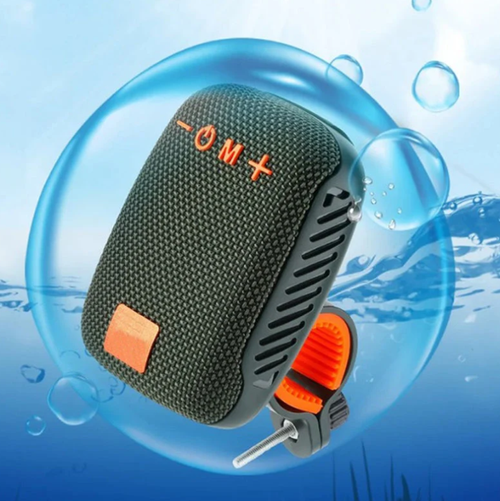 Bluetooth sports speaker for bicycles – IPX5 waterproof, TWS & MicroSD card support