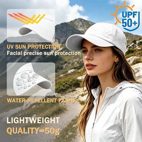 Magnetic Ponytail Cap – Breathable Black Mesh Hat