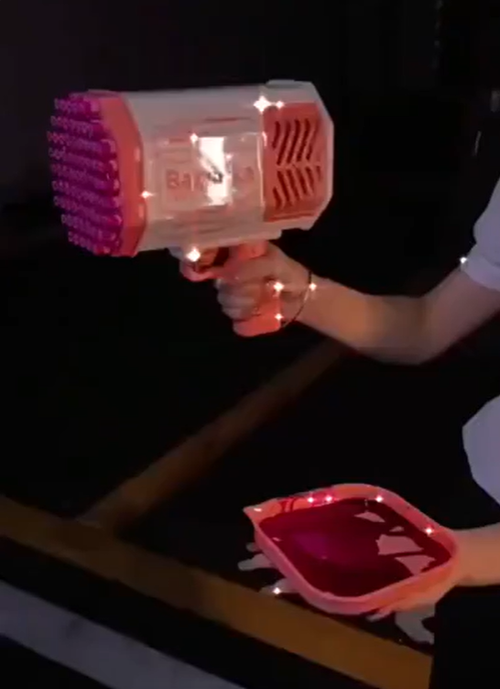 2 IN 1 BAZOOKA BUBBLE GUN