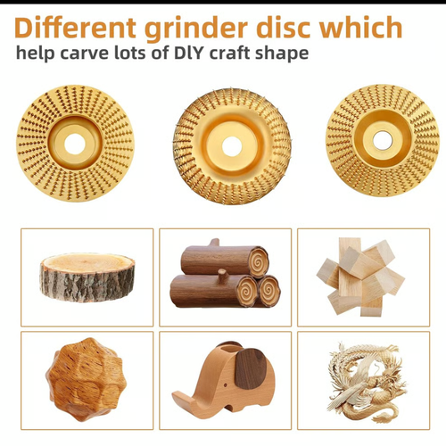 3PCS Wood Carving Disc Set