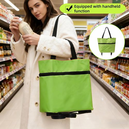 🔥Hot Seller🔥 COD！Buy 1 Get 2 ! Portable Shopping Cart Foldable Grocery Trolley Lightweight with Wheels for Home Delivery Handcart Small Trailer Ideal for Shopping Tasks