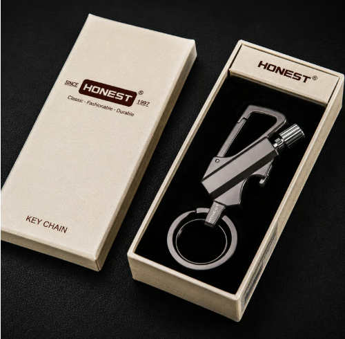 Refillable Permanent Match Bottle Opener Keychain