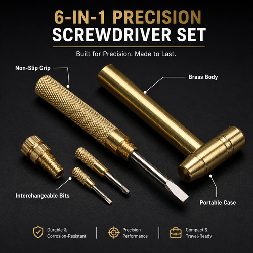 😊⏳Time-Limited Special⏰6 in 1 Mini Hammer and Screwdriver Hand Tools Set