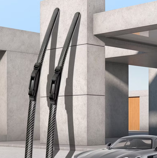 🌈 Carbon Fiber Boneless Silent Windshield Wipers - Make Your Driving Experience Stylish, Quiet And Clear!