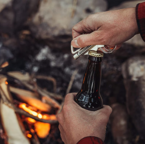 Refillable Permanent Match Bottle Opener Keychain