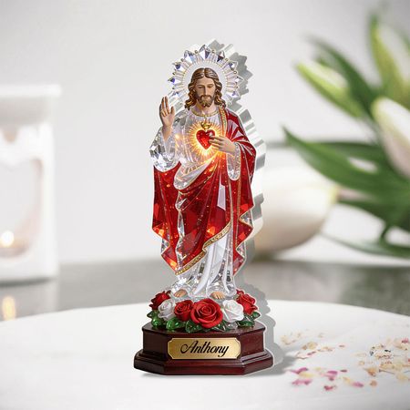 Sagrado Coração de Jesus-Placa acrílica personalizada em forma personalizada