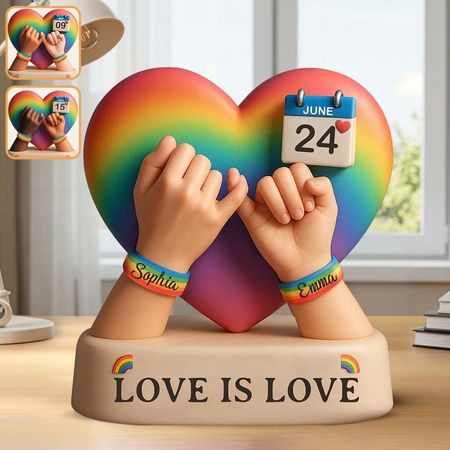 O amor é amor-personalizado LGBT Suporte personalizado Shaped Acrylic Plaque