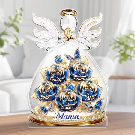 Placa acrílica personalizada Presentes personalizados do dia das mães para a mamã avó Um abraço do anjo do amor