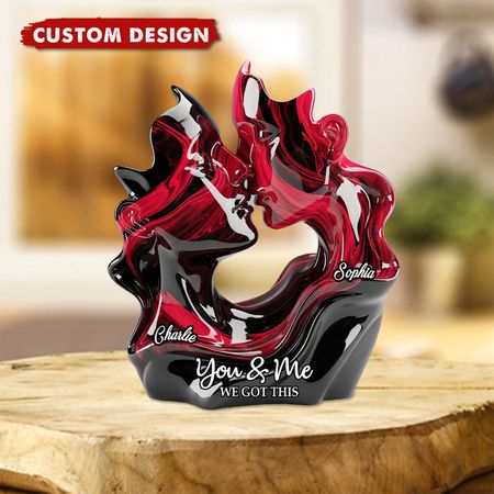 Personalizado Casal Personalizado Em Forma De Placa Acrílica